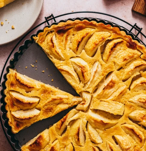 Tarte normande aux pommes et à la crème