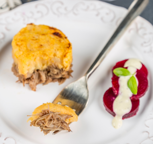 Parmentier de confit de canard